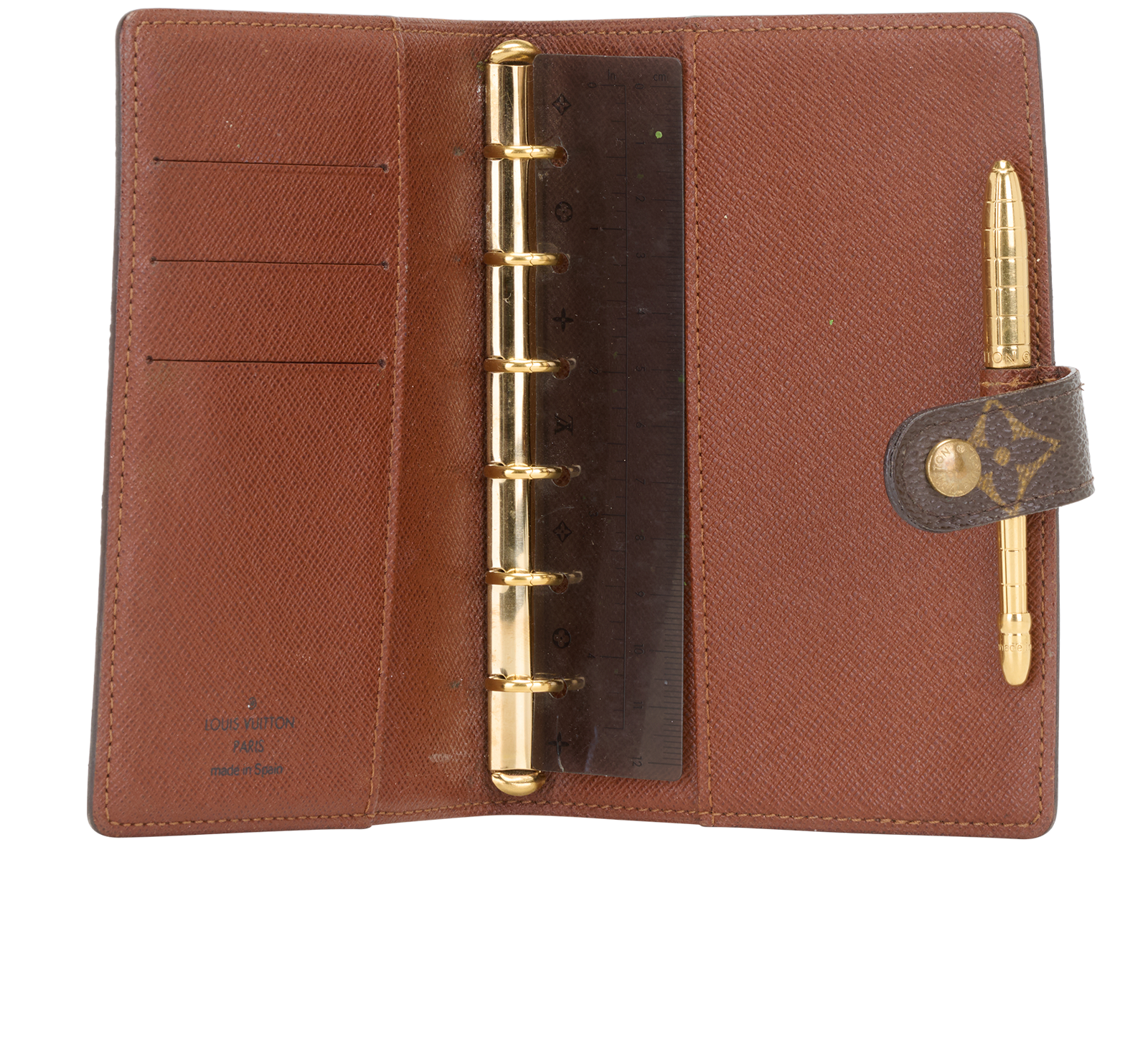 Louis Vuitton Small Agenda Cover, &pound;170, Accessories, Brown, Canvas, Other view